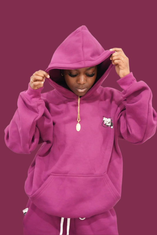 Purple Classic Oversize Streetwear Hoodie