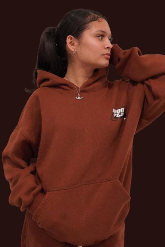 Brown Classic Oversize Streetwear Hoodie