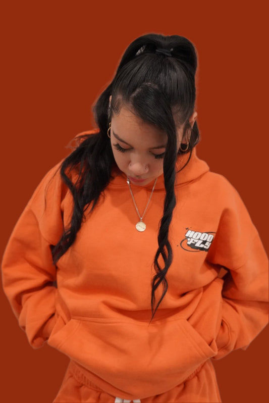 Orange Classic Oversize Streetwear Hoodie