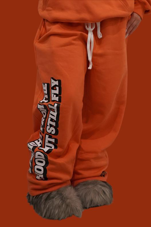 Orange Classic Oversize Streetwear Sweats