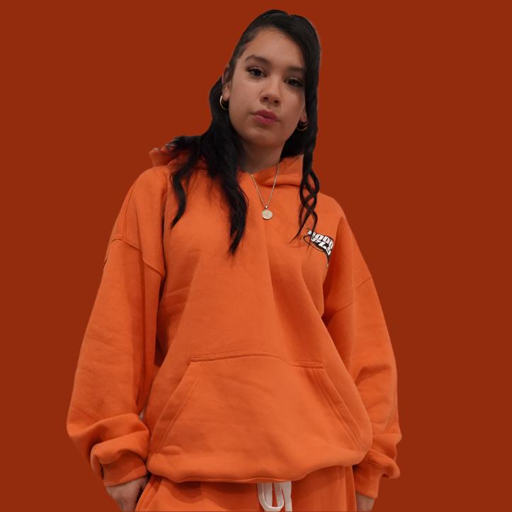 Orange Classic Oversize Streetwear Hoodie