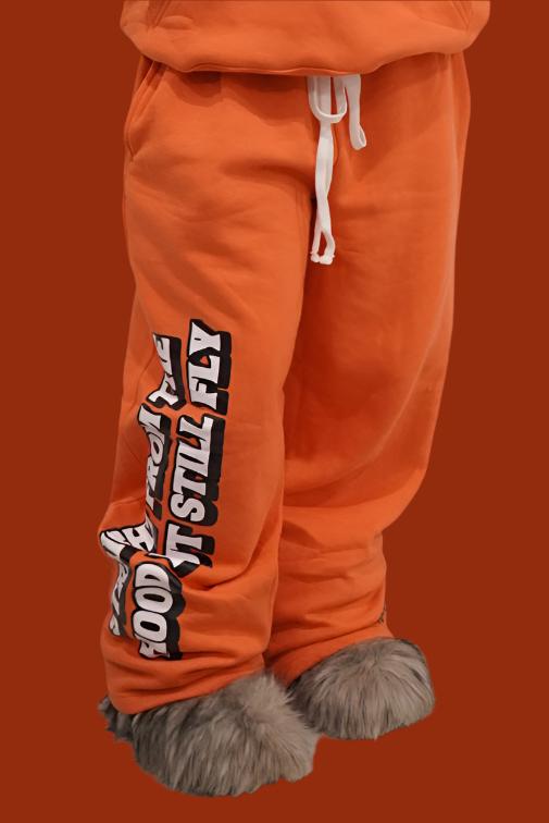 Orange Classic Oversize Streetwear Sweats