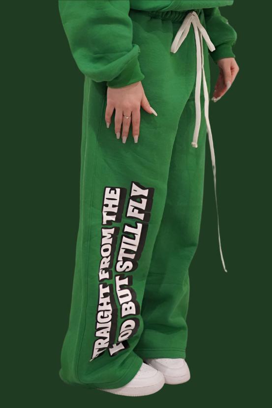 Green Classic Oversize Streetwear Sweats