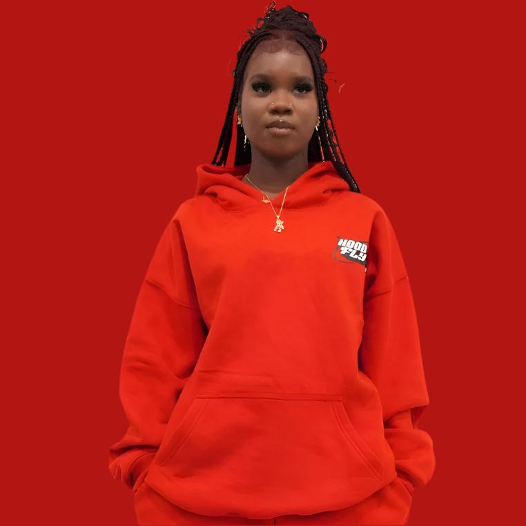 Red Classic Oversize Streetwear Hoodie