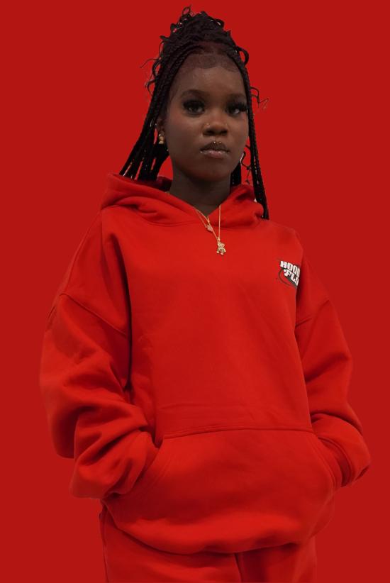 Red Classic Oversize Streetwear Hoodie