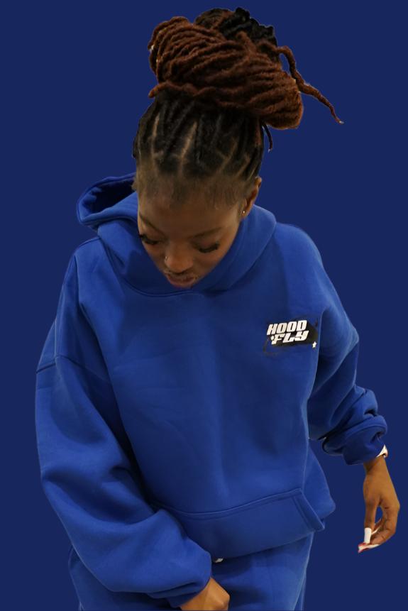 Blue Classic Oversize Streetwear Hoodie