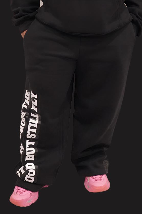 Black Classic Oversize Streetwear Sweats