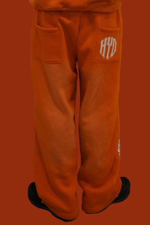 Orange Retro Oversize Streetwear Sweats