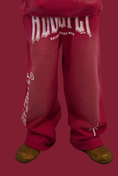 Pink Retro Oversize Streetwear Sweats